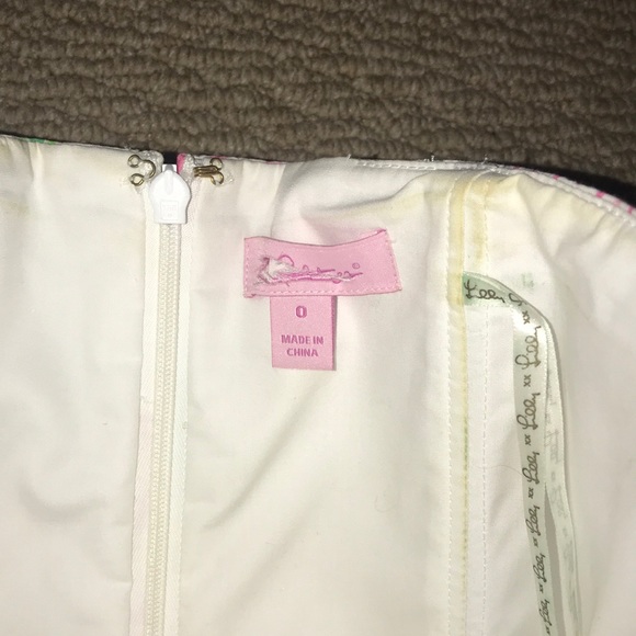 Lilly Pulitzer Strapless Dress Size 0 - Picture 3 of 3